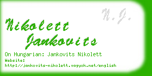 nikolett jankovits business card